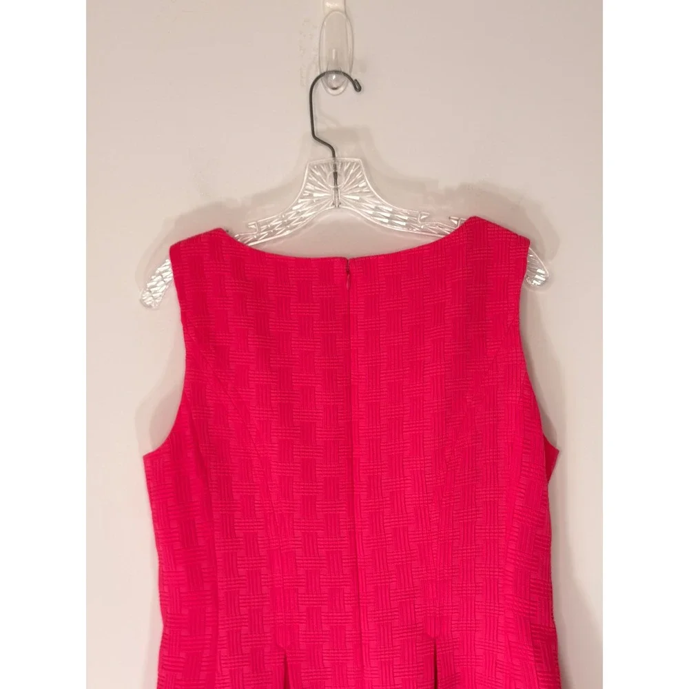 Nine West Dress Blazer Set Pink Textured Pleated Bell Sleeve Office Work Size 10